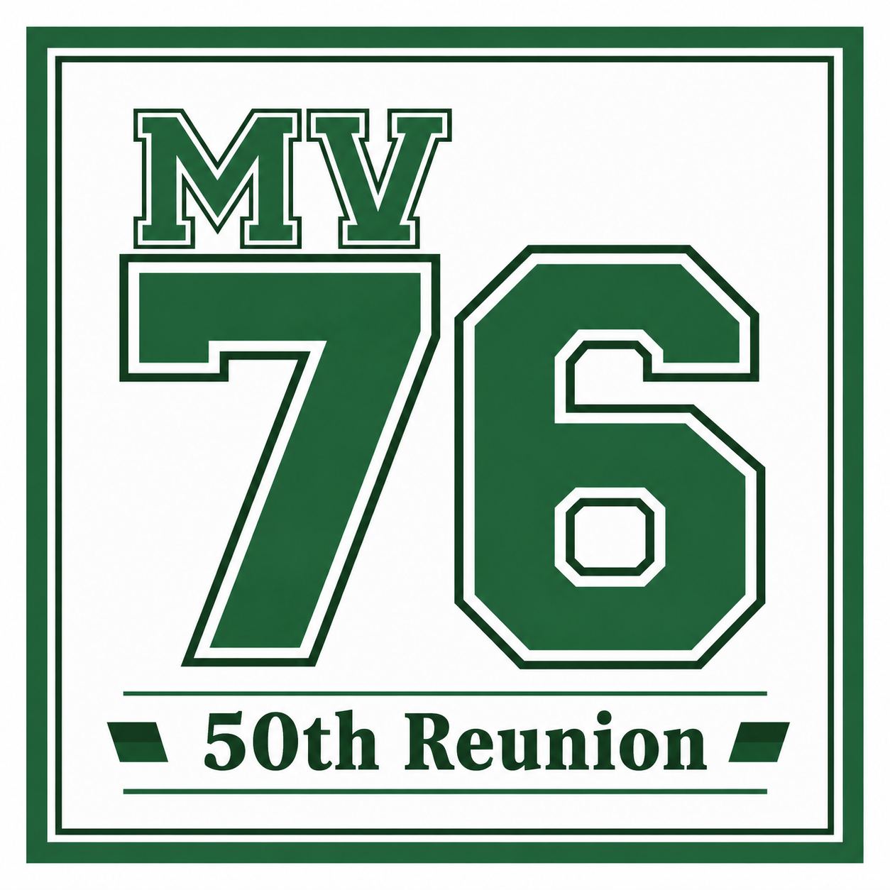 MV ’76 50th Reunion logo